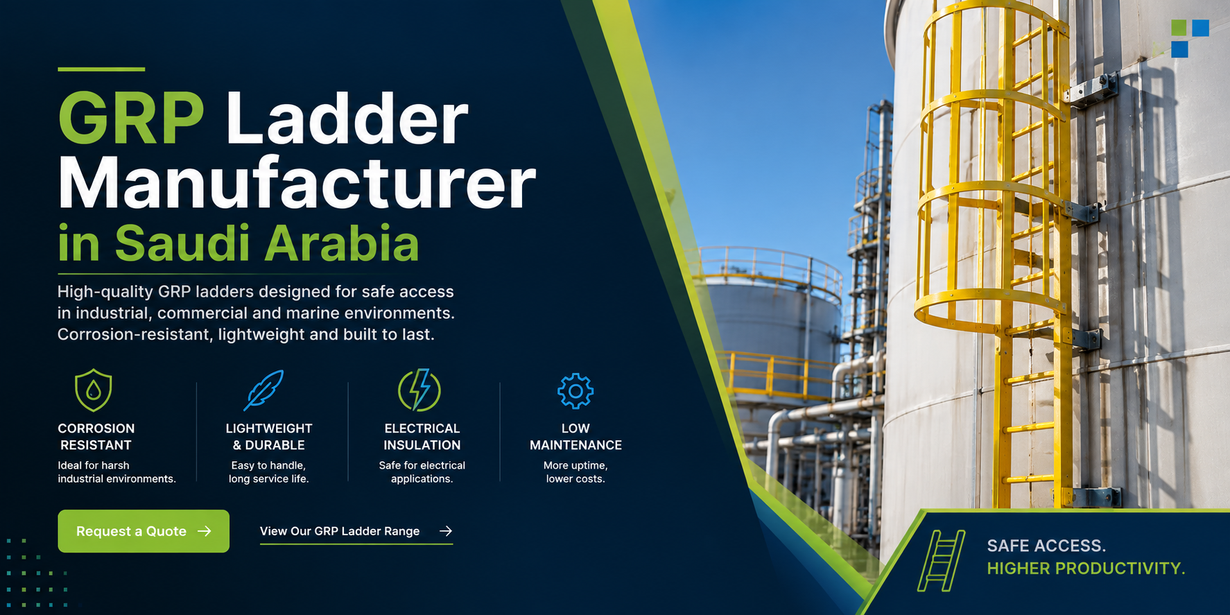 GRP Ladder Manufacturer in Saudi Arabia
