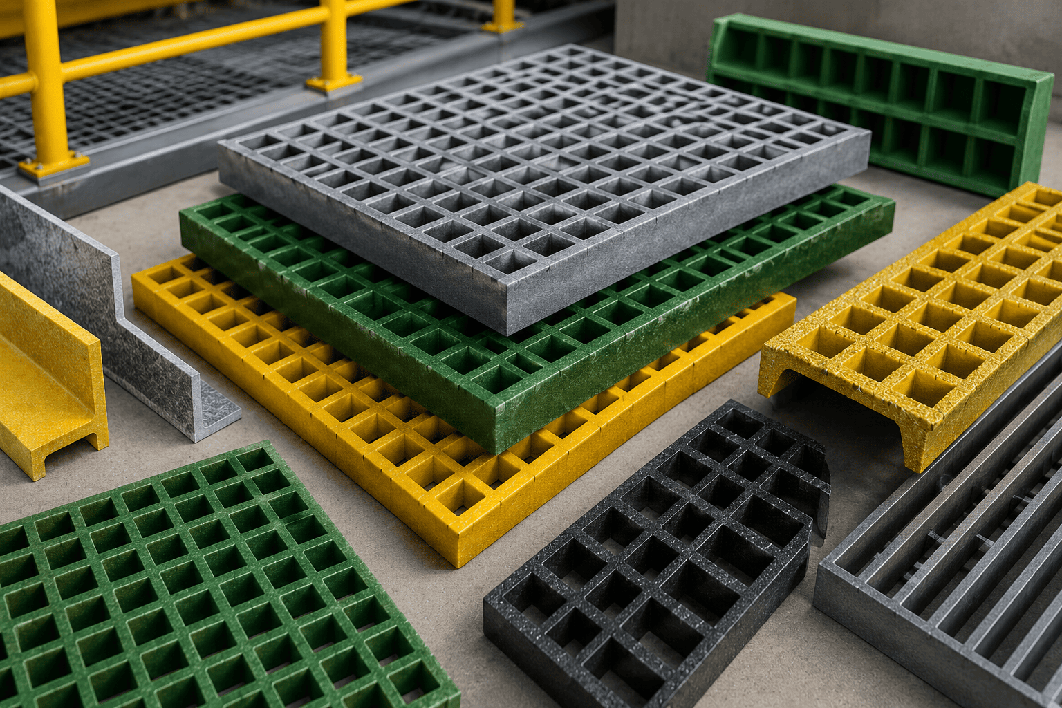 Molded GRP Gratings for industrial applications in Saudi Arabia